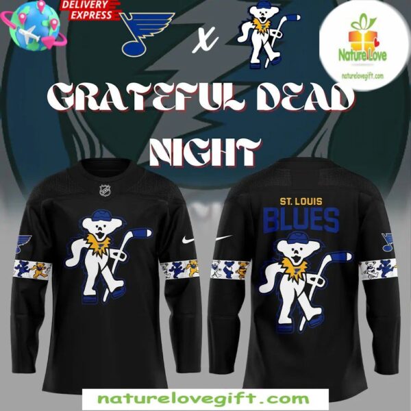 Blues Grateful Dead Hockey Jersey St Louis NHL Fan Gear