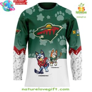 Minnesota Wild Bluey and Bingo Special Jersey