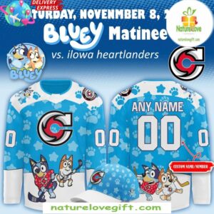 Bluey Night 2025 Cincinnati Cyclones Hockey Jersey