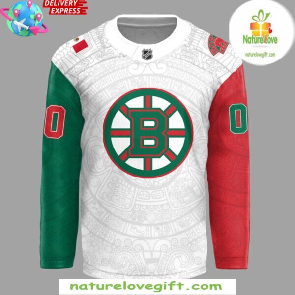 Boston Bruins 2025 Mexican Heritage Night Hockey Jersey
