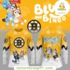 Boston Bruins Bluey Bingo Hockey Jersey Kids Special Edition