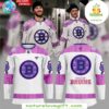 Boston Bruins Hockey Fights Cancer Jersey Special Edition