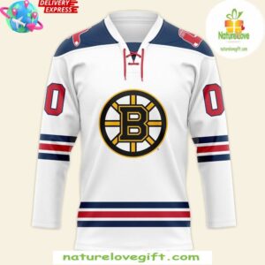 Boston Bruins Night x 2025 Boston Red Sox Hockey Jersey InspirDG 2