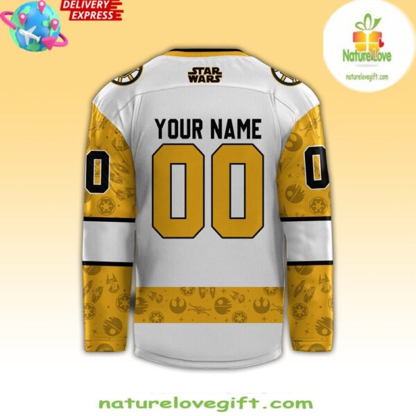 Boston Bruins Star Wars Night Hockey Jersey Custom
