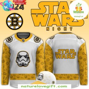 Boston Bruins x Star Wars Night Hockey Jersey