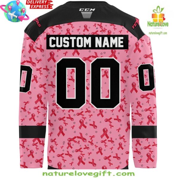 Breast Cancer Awareness Texas Stars Hockey Jersey 2025