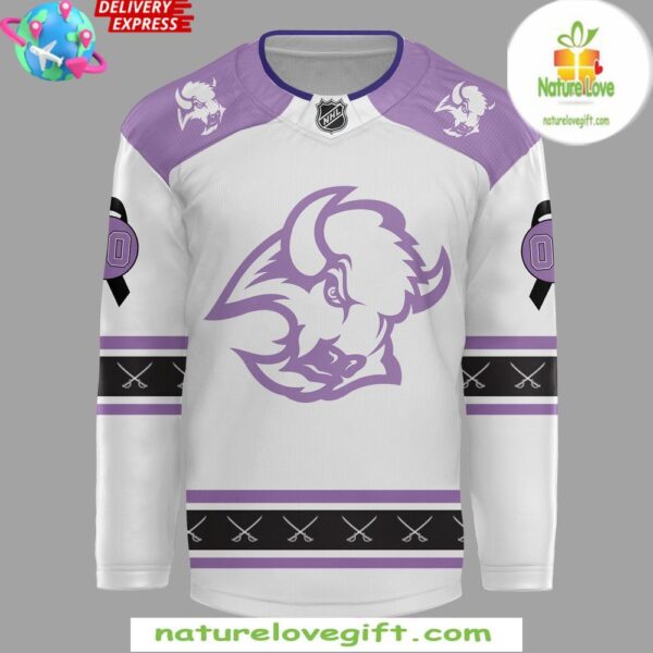 Buffalo Sabres 2025 Hockey Fights Cancer Jersey NHL