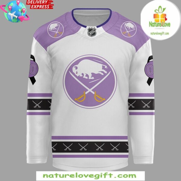 Buffalo Sabres Hockey Fights Cancer Jersey Special Edition