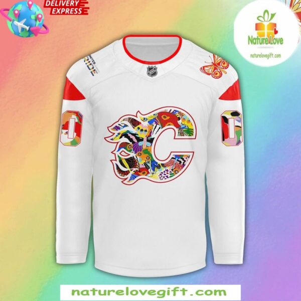 Calgary Flames 2025 Pride Night Jersey NHL Hockey