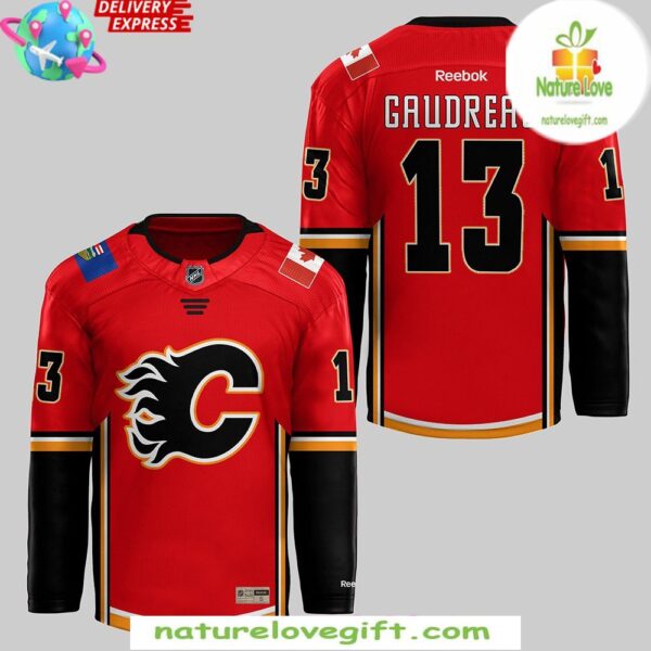 Calgary Flames 2025 Red Jersey Hockey Fan Apparel