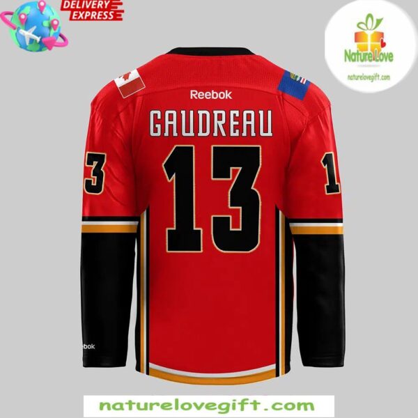 Calgary Flames 2025 Red Jersey Hockey Fan Apparel
