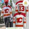 Calgary Flames 2025 White Jersey Hockey Fan Apparel