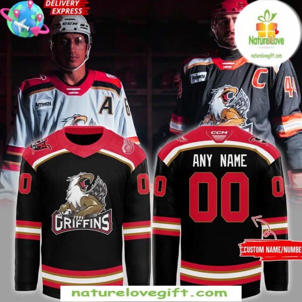 CCM Quicklite Black Hockey Jersey Grand Rapids Griffins 2025