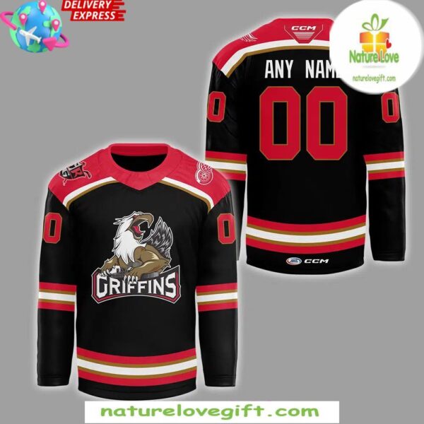 CCM Quicklite Black Hockey Jersey Grand Rapids Griffins 2025