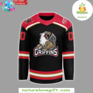 Grand Rapids Griffins CCM Quicklite 2024 Black Hockey Jersey