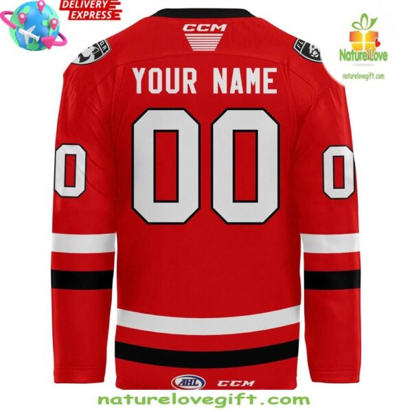 Charlotte Checkers 2025 Calder Cup Playoffs Jersey Red