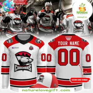 Charlotte Checkers 2025 Calder Cup Playoffs Jersey White
