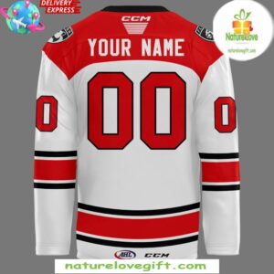 Charlotte Checkers 2025 Calder Cup Playoffs White Hockey Jersey InspirDG 3