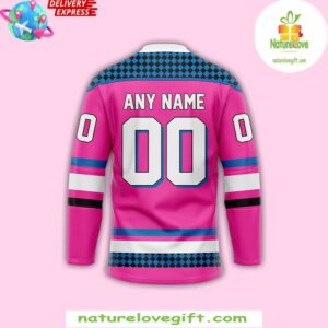 Charlotte Checkers Neon Night 2025 Hockey Jersey