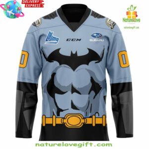 Charlottetown Islanders Game Worn Batman Special Jersey
