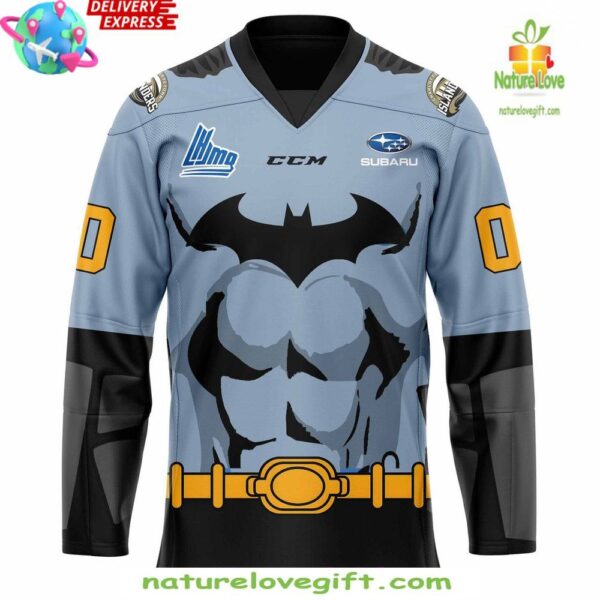 Charlottetown Islanders Batman Game Worn Jersey Special Edition