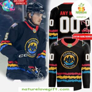 Cleveland Monsters 2025 Kids Hockey Jersey Babies Childrens Night