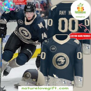 Cleveland Monsters Hockey Jersey Fossil Faceoff Performance