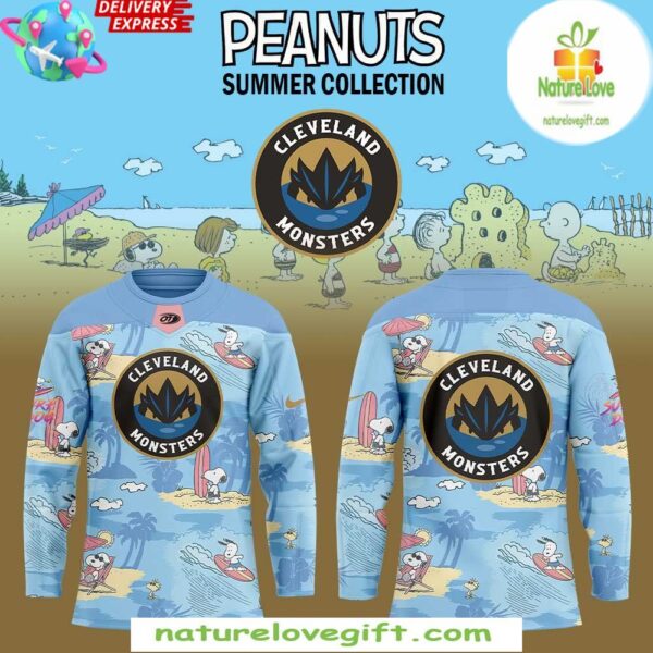 Cleveland Monsters Hockey Jersey Peanuts Summer Collection