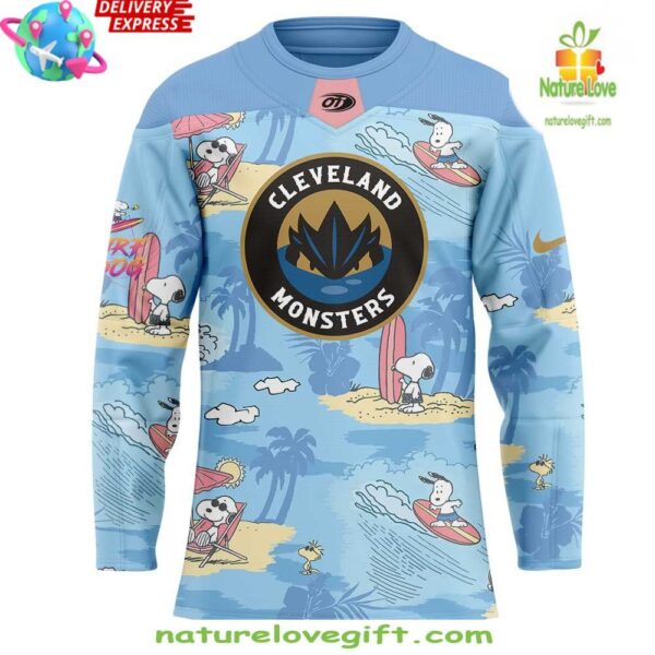 Cleveland Monsters Hockey Jersey Peanuts Summer Collection