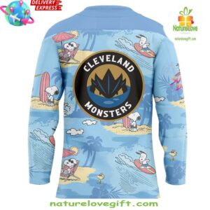 Cleveland Monsters Peanuts Summer Collection Hockey Jersey