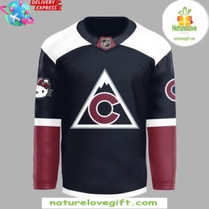 Colorado Avalanche x Hello Kitty 50th Anniversary Hockey Jersey