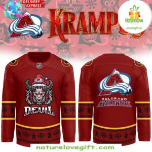 Colorado Avalanche Krampus Christmas Hockey Jersey Holiday Gift