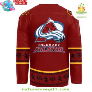 Colorado Avalanche Christmas Devil Krampus Holiday Hockey Jersey