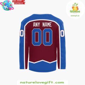 Colorado Avalanche Native Heritage Hockey Jersey Custom 2 Colorado Avalanche Native American Heritage Month Custom Hockey Jersey