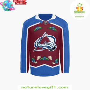 Colorado Avalanche Native Heritage Hockey Jersey NHL 1 Colorado Avalanche Native American Heritage Month Special Hockey Jersey