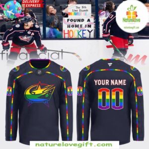 Columbus Blue Jackets 2025 Pride Night Hockey Jersey