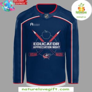 Columbus Blue Jackets Educator Appreciation Night Hockey Jersey