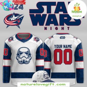 Columbus Blue Jackets x Star Wars Night 2024 Custom Hockey Jersey