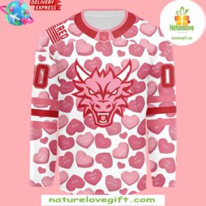 Columbus River Dragons Valentine Jersey Auction Hockey Jersey 1 Columbus River Dragons Valentines Day Jersey Auction