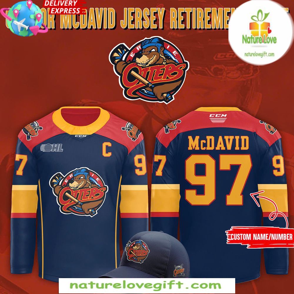 Connor McDavid Erie Otters Hockey Jersey Special Edition Connor McDavid Erie Otters Hockey Jersey Special Edition