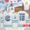 Custom Chicago Cubs Notre Dame Hockey Jersey