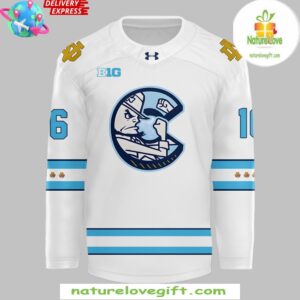 Chicago Cubs x Notre Dame Fighting Irish Custom Hockey Jersey