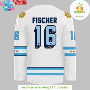 Chicago Cubs x Notre Dame Fighting Irish Custom Hockey Jersey