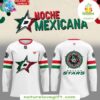 Dallas Stars Hockey Jersey Noche Mexicana Special White
