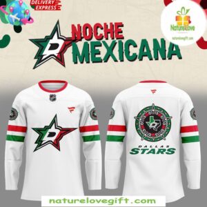 Dallas Stars Hockey Jersey Noche Mexicana Special White