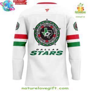 Dallas Stars Hockey Jersey Noche Mexicana Special White 2 Dallas Stars Noche Mexicana Special White Hockey Jersey