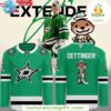 Dallas Stars Jake Oettinger Green Away Hockey Jersey