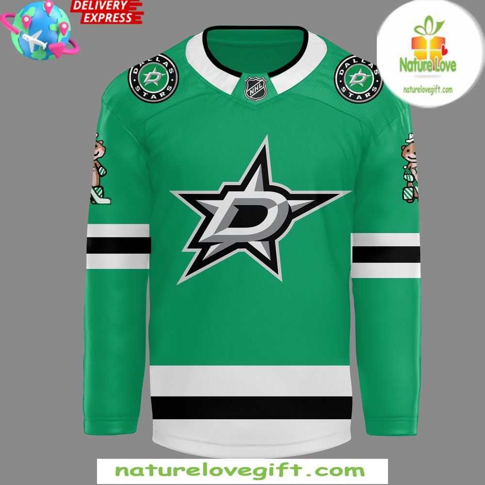Dallas Stars Jake Oettinger Green Away Hockey Jersey Dallas Stars Jake Oettinger Green Away Hockey Jersey