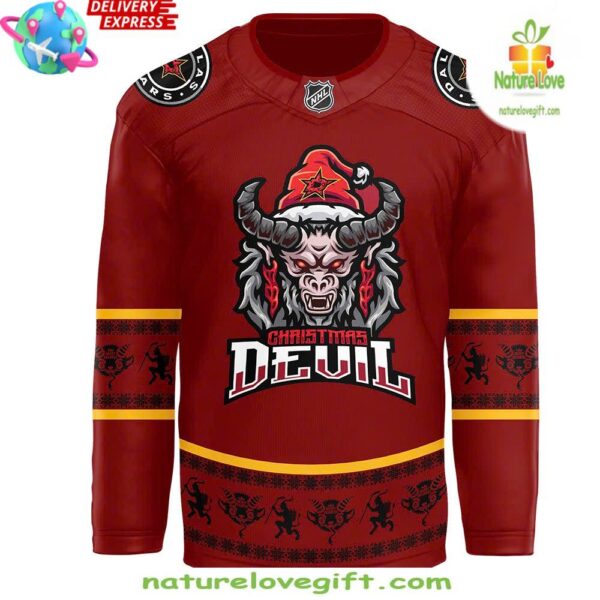 Dallas Stars Krampus Christmas Hockey Jersey Holiday Gift