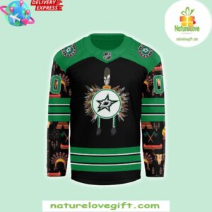 Dallas Stars Native American Heritage Month 2025 Jersey Hockey 1 Dallas Stars Native American Heritage Month 2024 Hockey Jersey